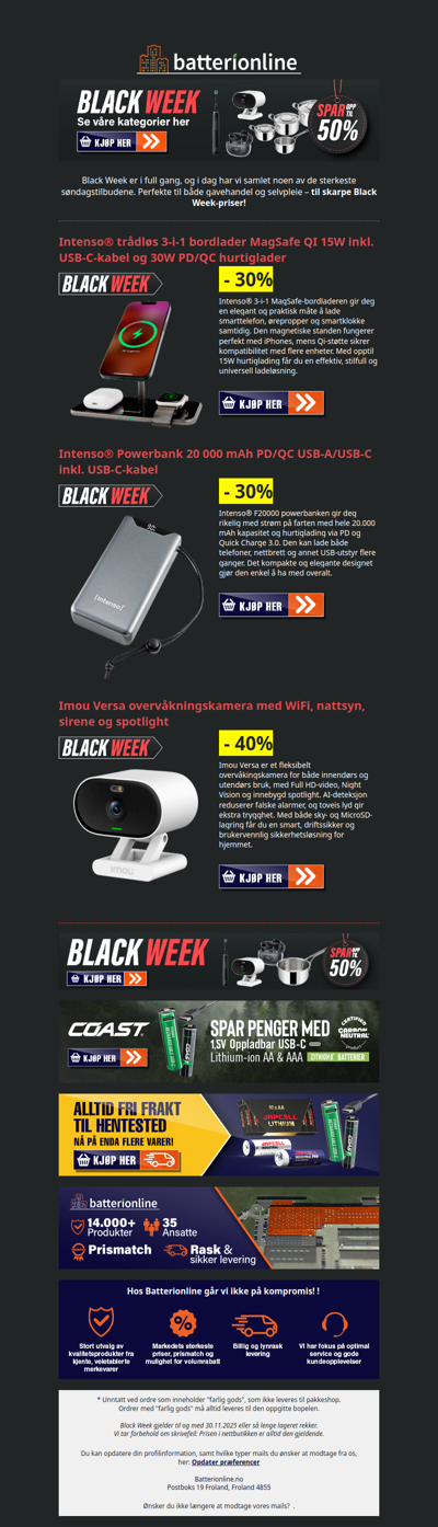 Søndagens sterkeste tilbud!🖤