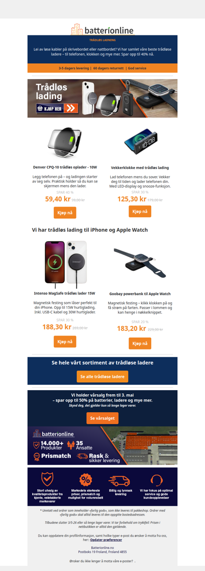 Lad smart – uten kabler. Spar opp til 40%