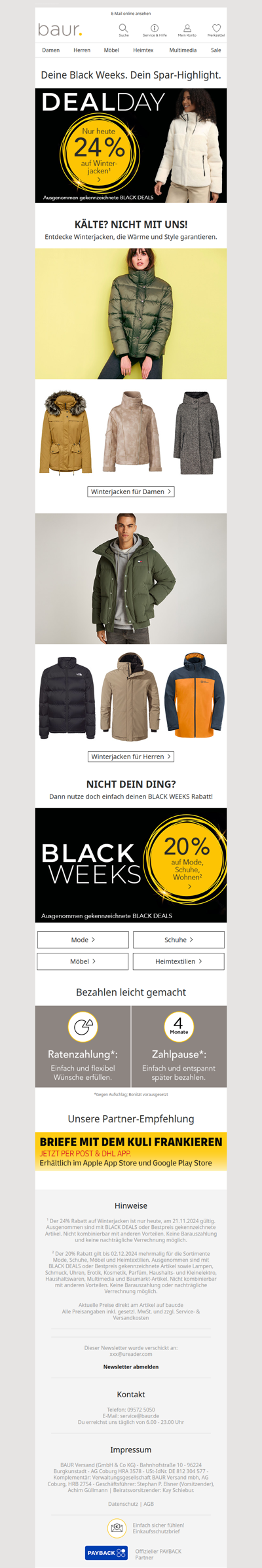 🥳 YAY! Deal Day! Nur heute: 24% Rabatt auf…