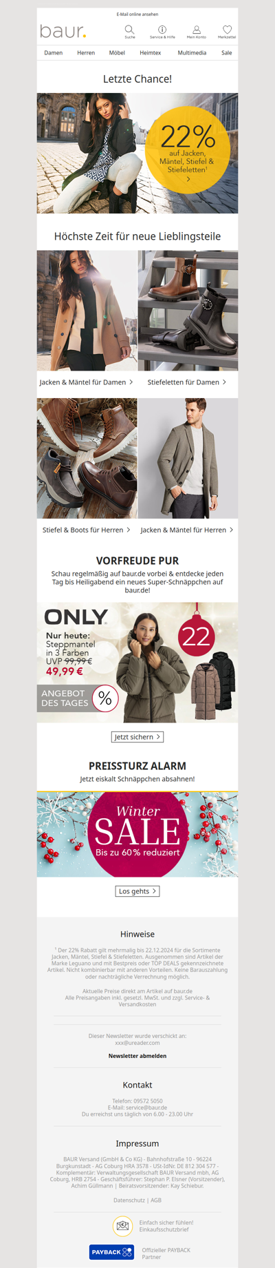 Nur noch heute! 22% Rabatt auf ...