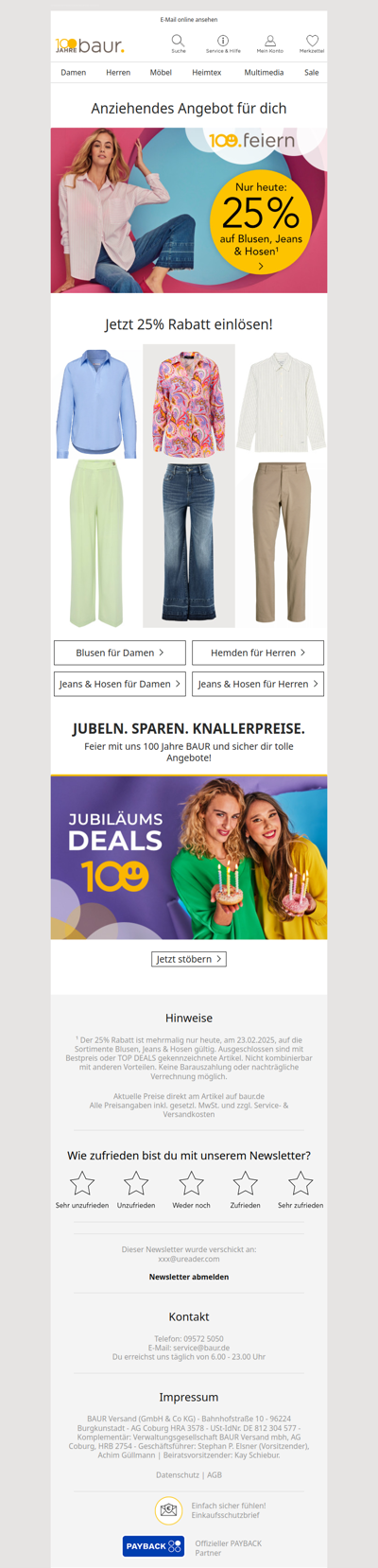 Ein Tag, ein Deal: Schnapp dir 25% Rabatt!