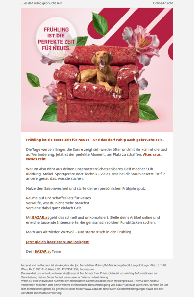 Frühling ist die beste Zeit für Neues!