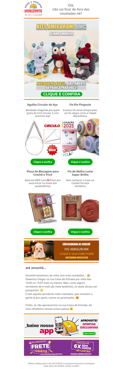 Kits Amigurumi Importados + Nova Agulha Circular, Fio de Malha com Cor Nova e Placa de Blocagem. Vem ver!🧡😄