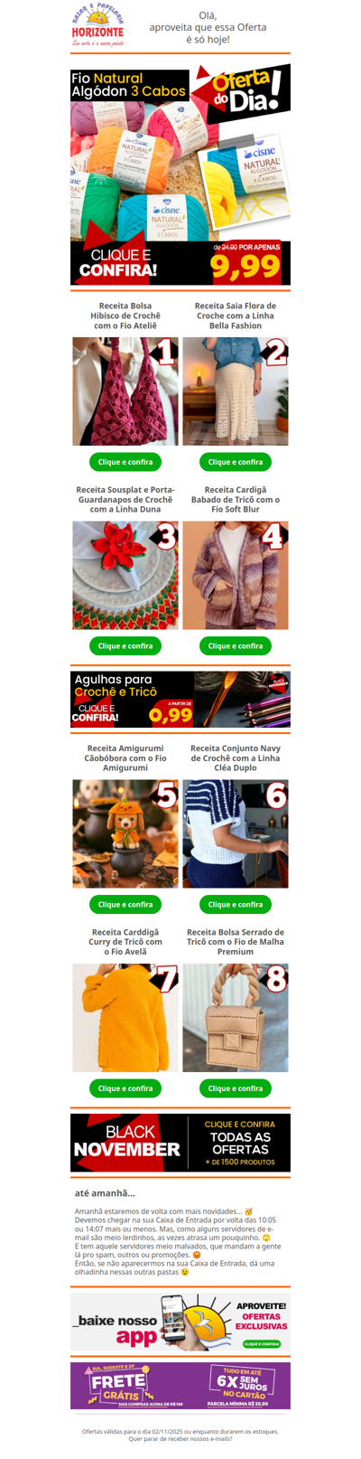 Fio Cisne na OFERTA DO DIA + 8 Receitas Grátis pra você! Vem que é só hoje 🧡😄