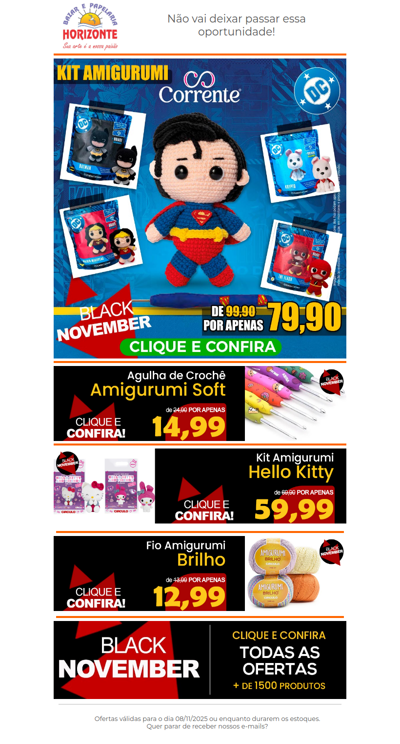 Olá, você que gosta de Amigurumi precisa ver essas ofertas!🧡😍