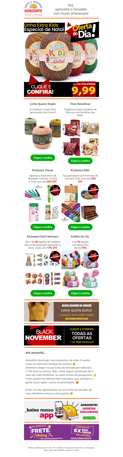 Vem ver a Oferta do Dia, o Lançamento da Círculo e mais Promoções de Black November!🧡🥰