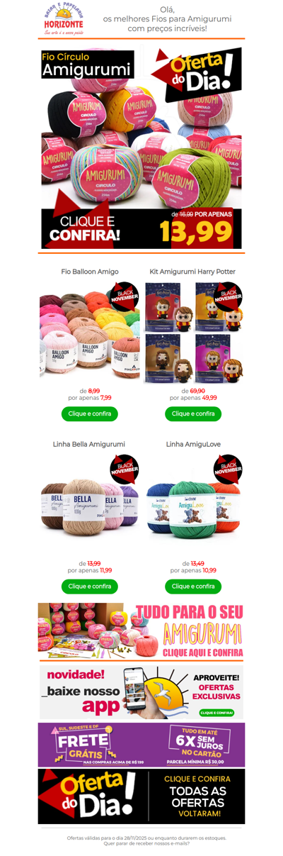 Black de Amigurumi: Fio para Amigurumi a partir de 7,99 + Kit do Harry Potter com desconto. Vem ver!🧡😍