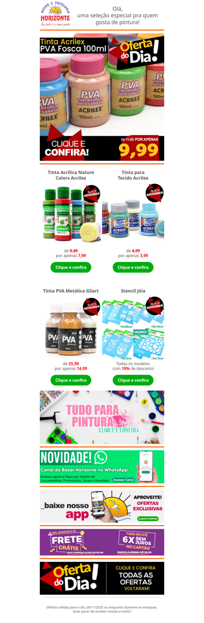 Black das Tintas: Tintas Acrilex com Super Descontos + Stencil com 10% OFF. Vem já aproveitar!🧡🎨