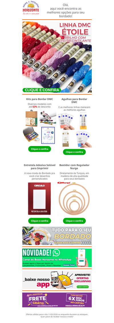 Linhas, Kits e Agulhas DMC para seu Bordado + Bastidores e Entretela para Imprimir. Vem ver!🧡🥰