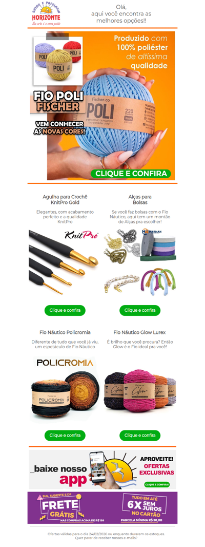 Fios Náuticos da Fischer: São 3 opções IN-CRÍ-VEIS. Vem escolher seu preferido!🧡😇