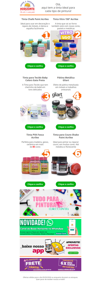 Top 6 Tintas da Semana: Tem Novidades da Acrilex, Tinta com cheirinho de Bebê e mais. Vem escolher a sua!🧡🎨