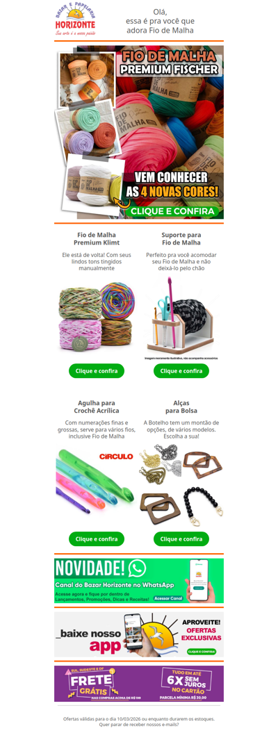 Fio de malha Fischer com NOVAS CORES + Fio de Malha artesanal, Alças para Bolsas, Agulhas e muito mais. Vem ver!🧡