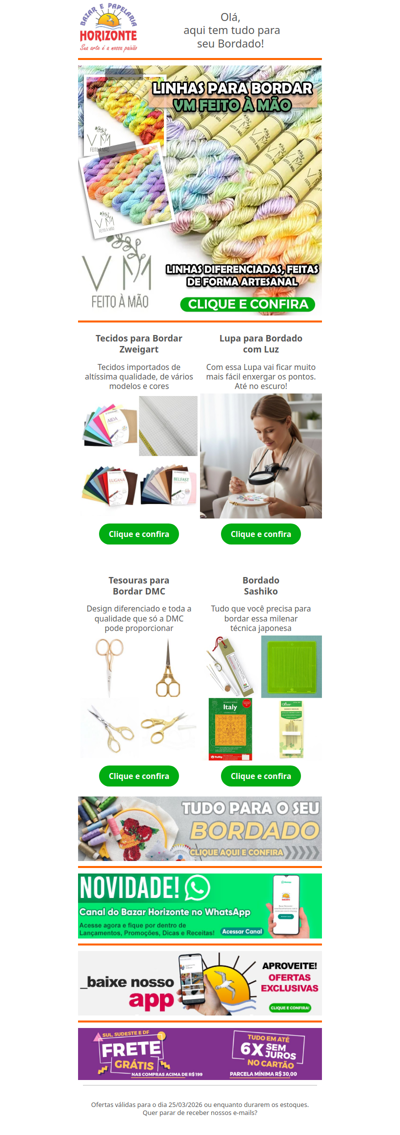 Linhas para Bordar Artesanais + Tecidos e Tesouras Importados, Lupa e tudo para o Bordado Sashiko. Vem ver!🧡😍