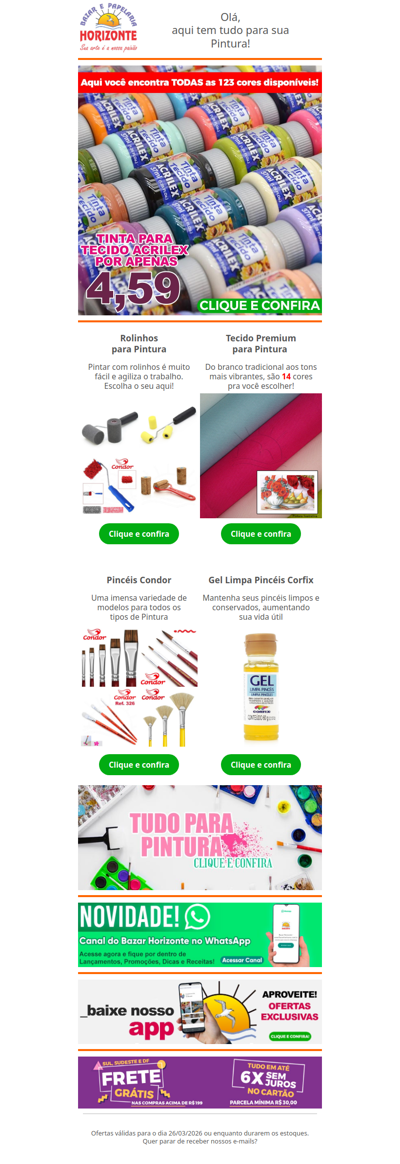 Tinta Acrilex, Pincel Condor, Tecido para Pintura e um Gel para limpar seus Pincéis. Vem ver!🧡🎨