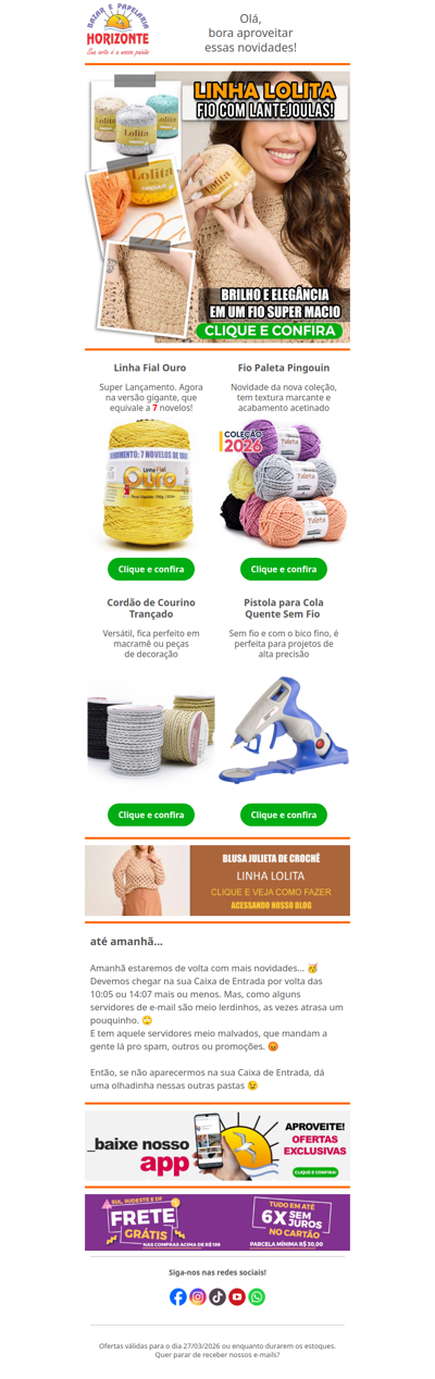 Novidades da Círculo, Pingouim e Fial. Lãs e Linhas incríveis pra você! Vem ver isso e muito mais😍