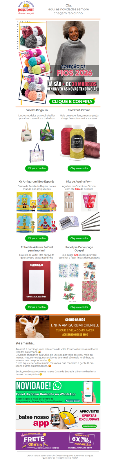 Já viu as Novas Lãs 2026? + Kit Amigurumi, Lançamento da Círculo, Agulhas com Desconto, Papel pra Decoupage... Vem ver!