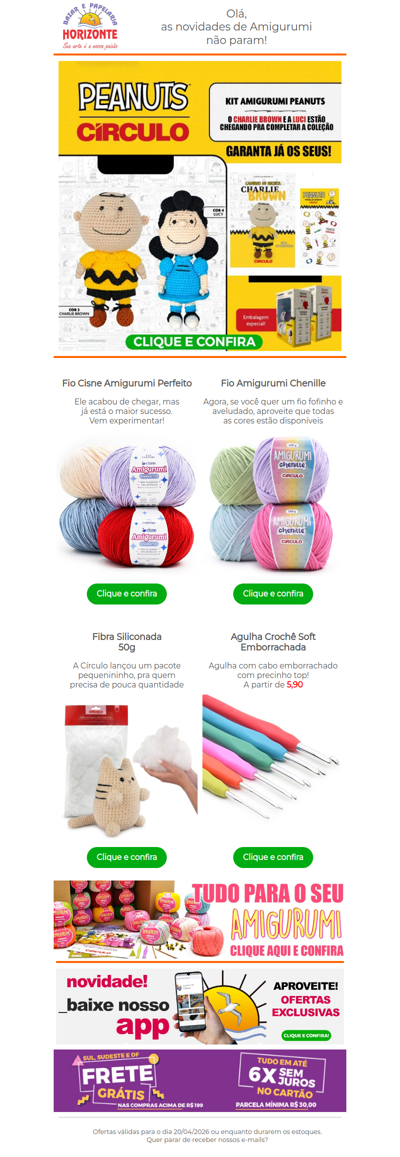 Novos Kits Amigurumi, Linha Amigurumi da Cisne, Fibra e Agulha em Promoção. Vem já aproveitar!🧡