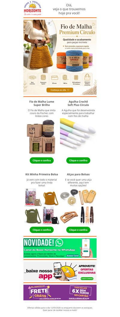 Fio de Malha Círculo com TODAS AS CORES + Nova Agulha para Fio de Malha e Alças para Bolsas. Vem ver!🧡