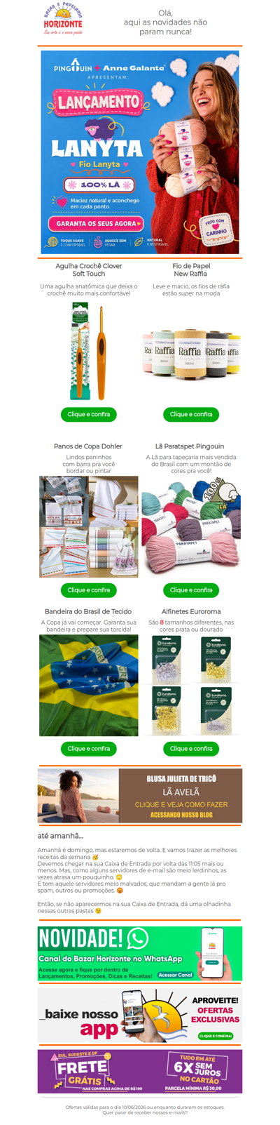 Vem conhecer o Lançamento da Anne Galante + Agulhas, Fios de Ráfia, Panos de Copa, Alfinetes e muito mais!🥰🧡