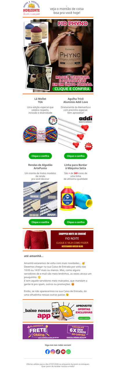 Lançamento da Fischer, Nova cor da Mollet, Agulha Importada em Promoção e muito mais. Vem ver!🧡😍