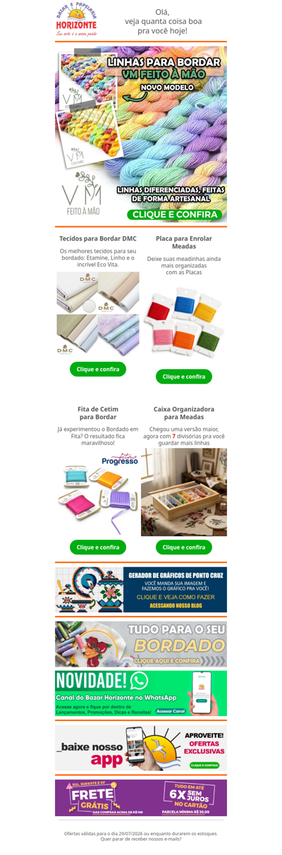 Linhas para Bordar VM com Novos Modelos, Tecidos Importados e uma Caixa Organizadora de Meada INCRÍVEL. Vem ver!🧡😍