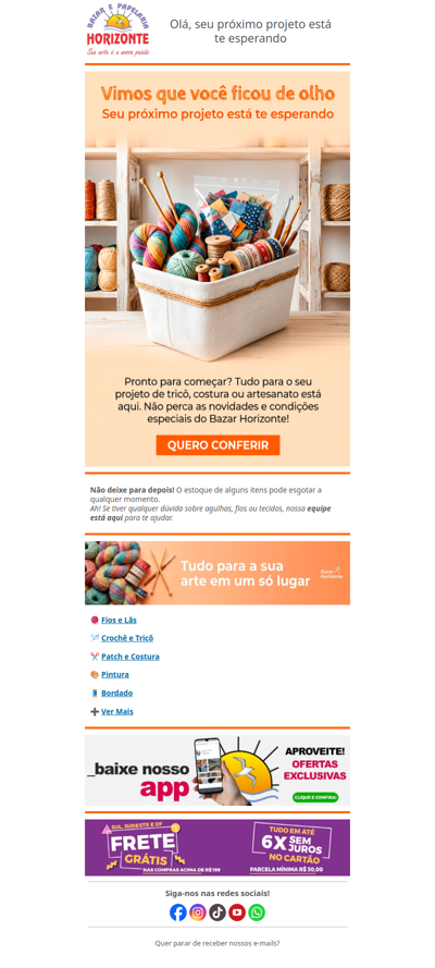 Vimos que você ficou de olho! 🧡🧡