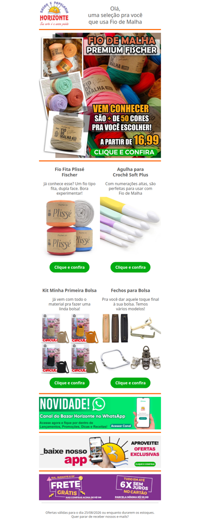 Fio de Malha Fischer, Fechos para Bolsas, Agulhas, e um Kit para quem quer iniciar com Bolsas! Vem ver🧡