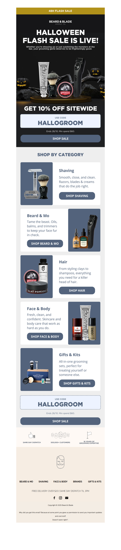 Look sharp this Halloween 🎃