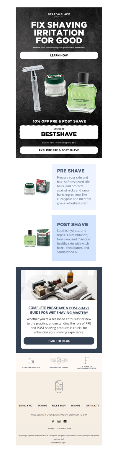 Say goodbye to razor irritation ✨