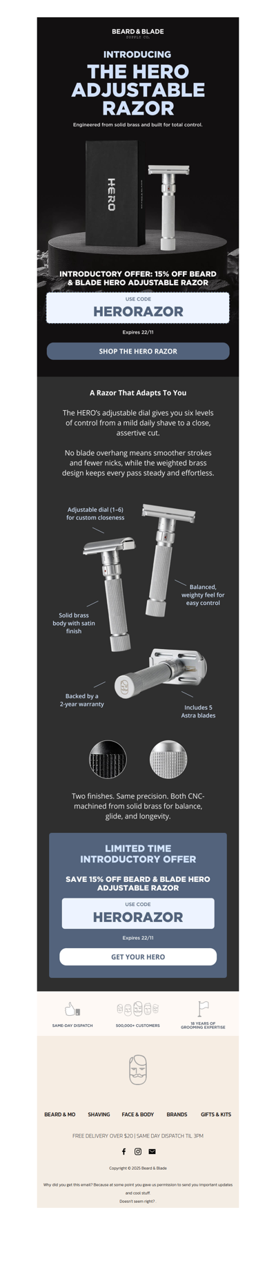 Meet the new HERO of your shave 🪒