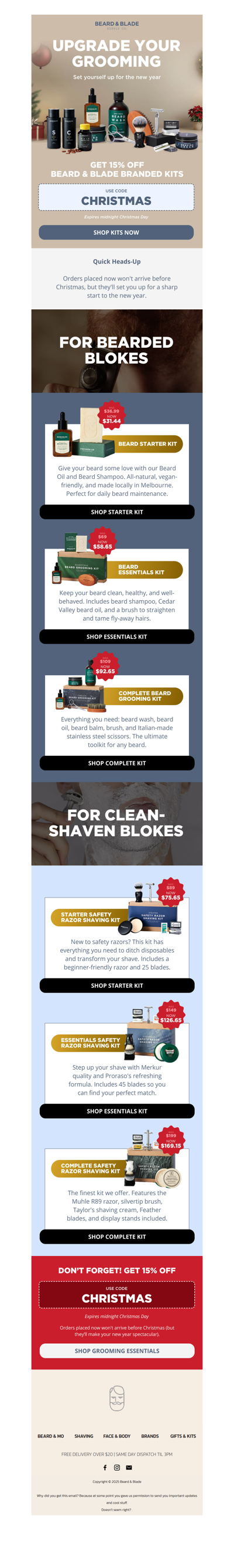 Look sharp for the family photos 📸