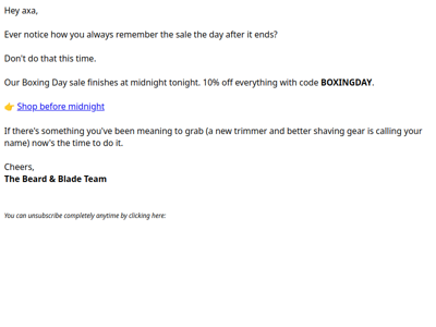 This disappears at midnight ⏰