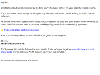 The step most blokes skip (and suffer for it)🪒