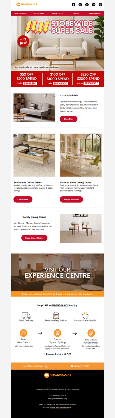 Today’s the Day! 11.11 Super Sale Is Officially LIVE 🛋️✨