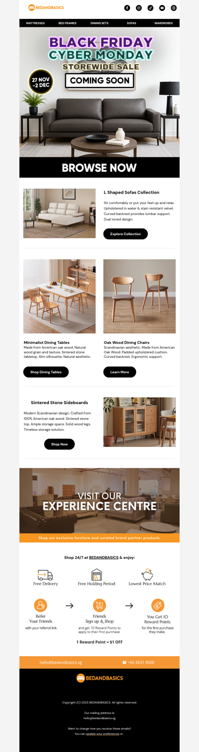 It is happening in 5 days our craziest Black Friday Cyber Monday sale ever 🖤🔥