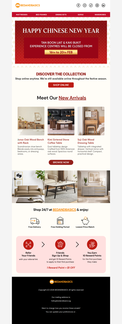 CNY Notice: Our Experience Centres Will Be Closed 🧧