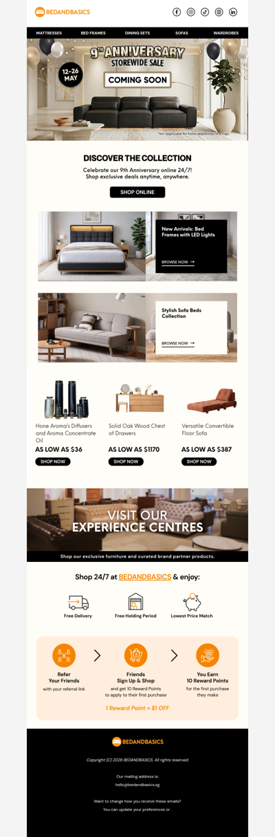 9 Years of Better Living! Our Anniversary Sale starts 12 May 🥳