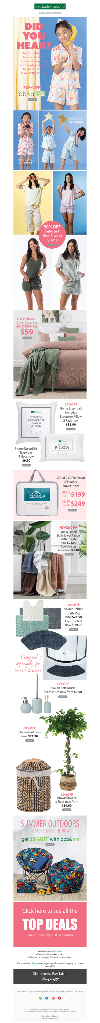 DID YOU HEAR? 🎉 50% OFF ALL BB&B KIDS