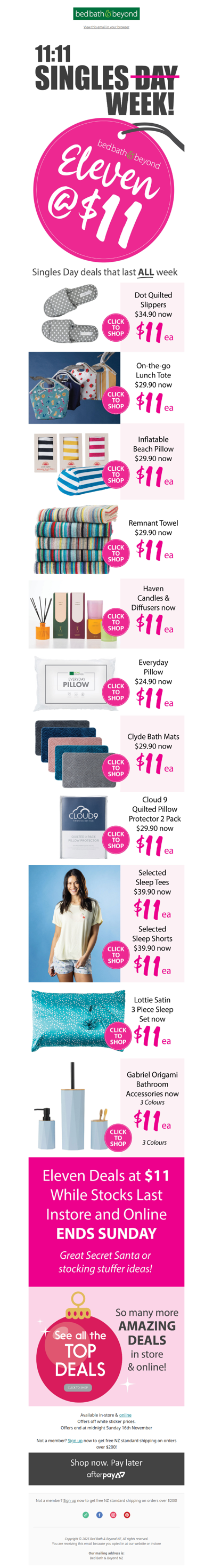 SINGLES WEEK! ✨ Eleven Deals @ $11