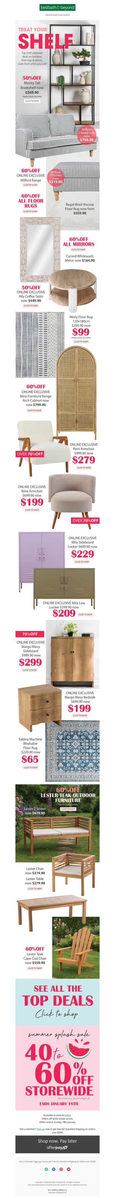 Treat Your Shelf 😎 40-60% Off Storewide 💥