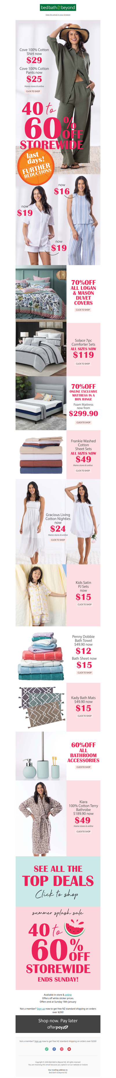 Storewide Savings end Sunday 🏖️