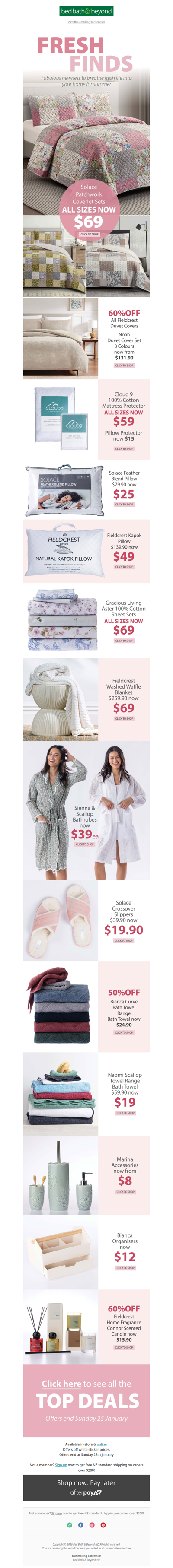 FRESH FINDS 🍃 Patchwork Coverlets NOW $69