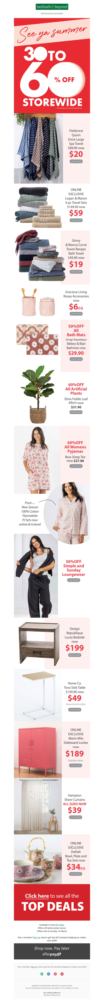 See Ya Summer! Quinn Extra Large Towels NOW $20 ❤️