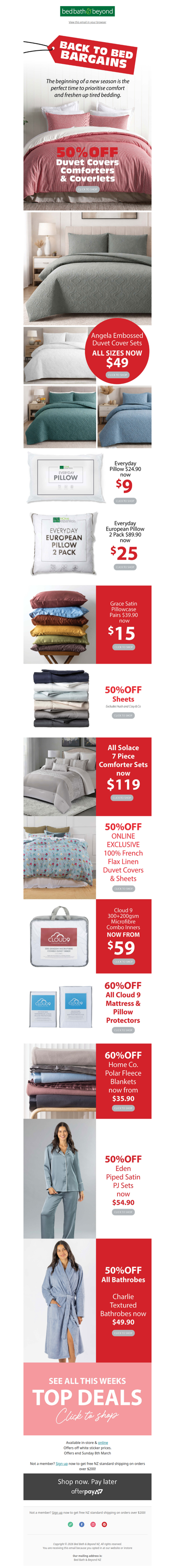 BACK TO BED BARGAINS 🛌 50% OFF ALL Duvet Covers 💫