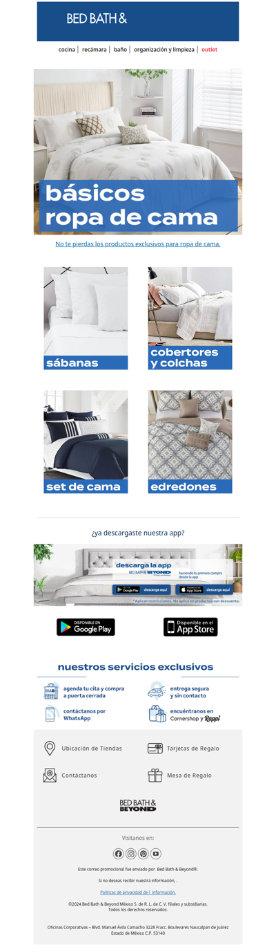 No te pierdas, productos exclusivos para ropa de cama.