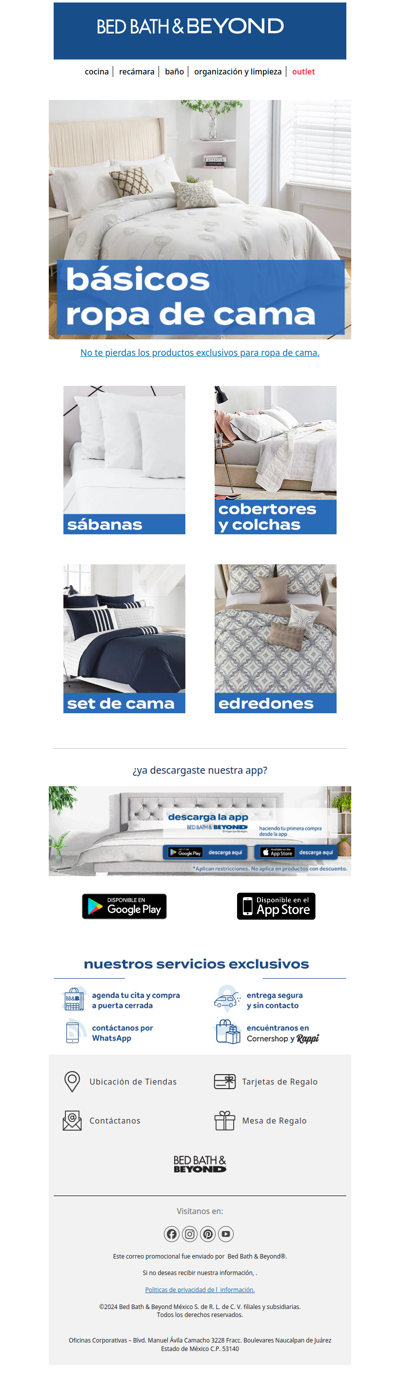 No te pierdas, productos exclusivos para ropa de cama.