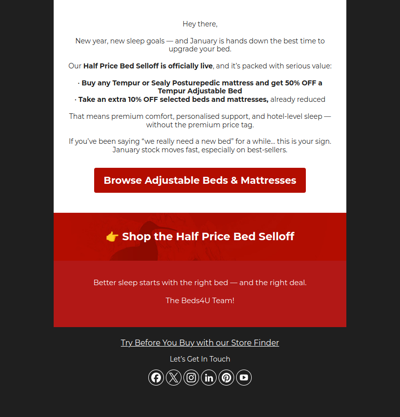 New Year Bed Selloff Starts Now – Save Big on Tempur & Sealy