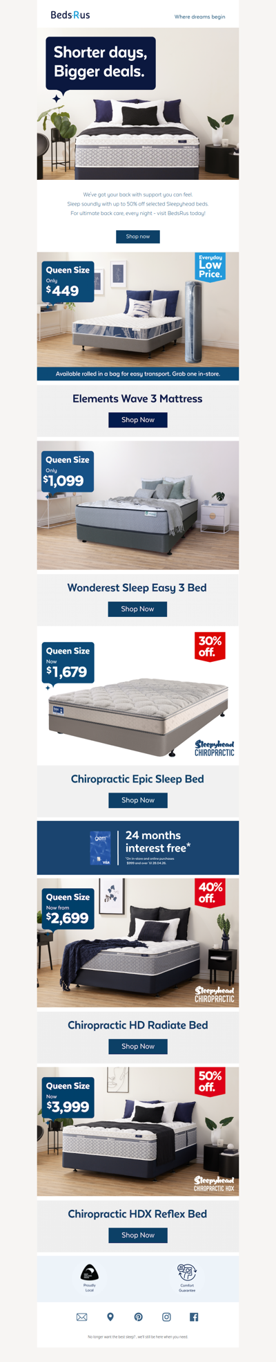 Embrace longer nights with big savings 😴