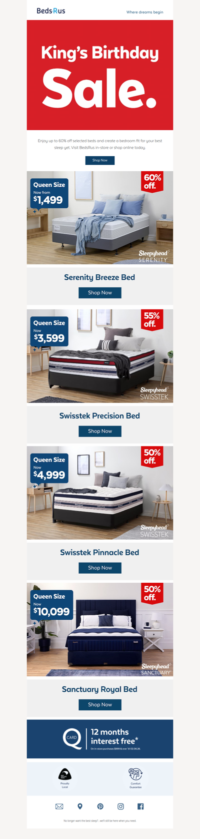 Long weekend savings are here 👑
