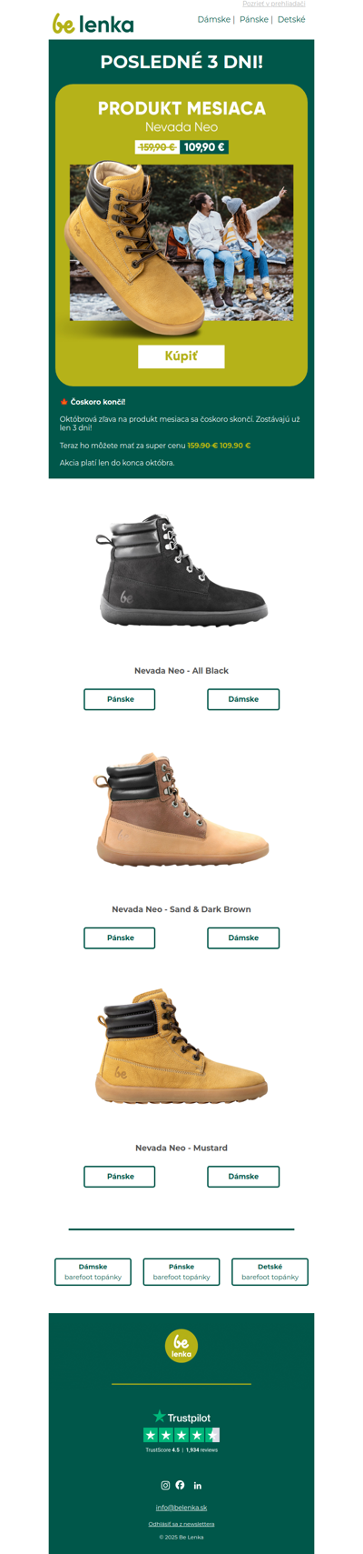 ⌛ Posledné dni špeciálnej októbrovej ponuky!